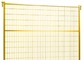 Κίτρινη έγχρωμη του Καναδά υπαίθρια επιτροπή φρακτών κατασκευής προσωρινή 1.8m ύψος